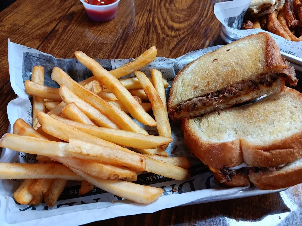 Grilled Cheese with Brisket Sandwich